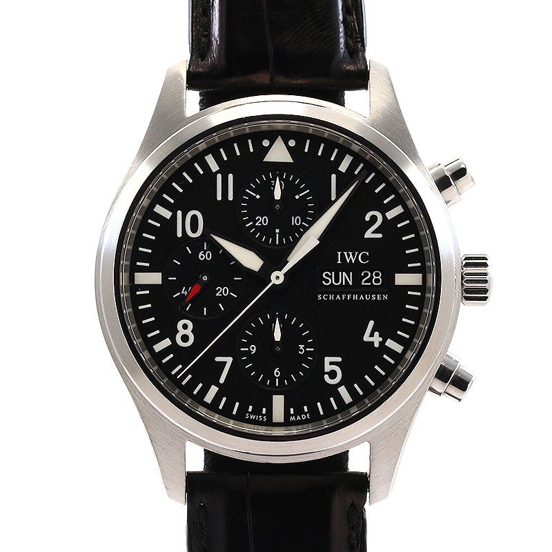 【中古】IWC PILOT'S WATCH CHRONO AUTOMATIC 42MM アイ・ダブリュー・シー パイロット・ウォッチ・クロノ・オートマティック 42MM IW371701