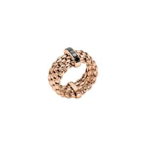 FOPE PANORAMA COLLECTION FLEX'IT フォッペ パノラマ コレクション フレグジット リング M ブラックダイヤモンド 52504AX_BN_R_XRX_00M