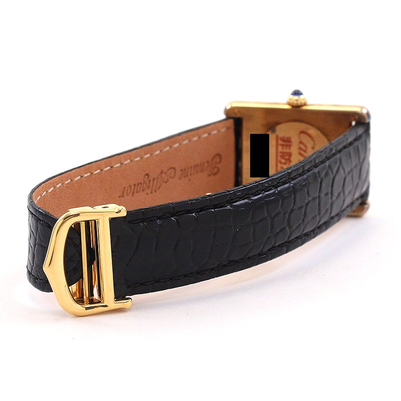 【中古】CARTIER MUST TANK LARGE MODEL VERMEIL カルティエ マスト タンク LM ヴェルメイユ 590005