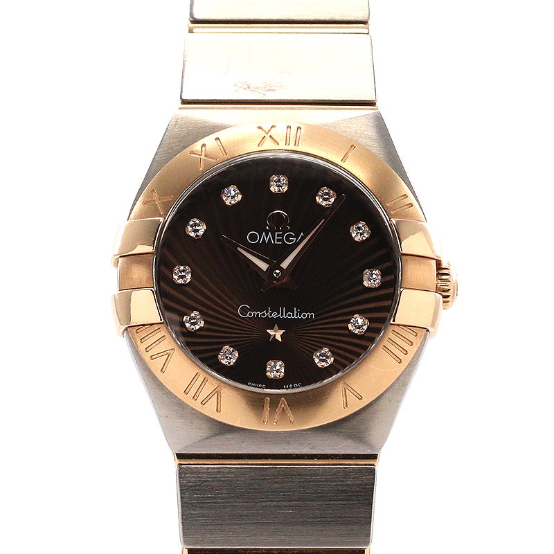 【中古】OMEGA CONSTELLATION BRUSH QUARTZ 24MM オメガ コンステレーション ブラッシュ クォーツ 24MM 123.20.24.60.63.001