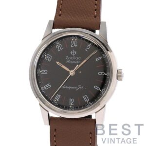 【中古】ZODIAC HERMETIC AEROSPACE JET BLACK MIRROR DIAL ゾディアック ハーメティック エアロスペース ジェット ブラックミラーダイヤル 758