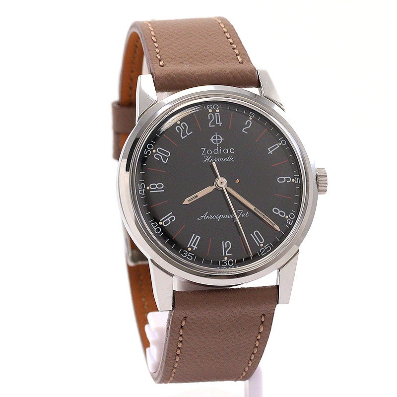 【中古】ZODIAC HERMETIC AEROSPACE JET BLACK MIRROR DIAL ゾディアック ハーメティック エアロスペース ジェット ブラックミラーダイヤル 758