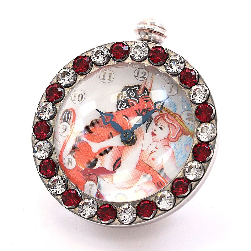 【中古】CORUM THE HOURS OF LOVE EROTIC DESK CLOCK SMALL MODEL コルム アワーズ・オブ・ラブ エロティック デスククロック スモールモデル -