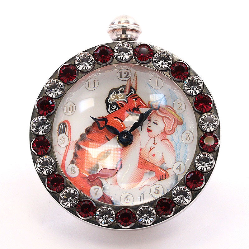 【中古】CORUM THE HOURS OF LOVE EROTIC DESK CLOCK SMALL MODEL コルム アワーズ・オブ・ラブ エロティック デスククロック スモールモデル -