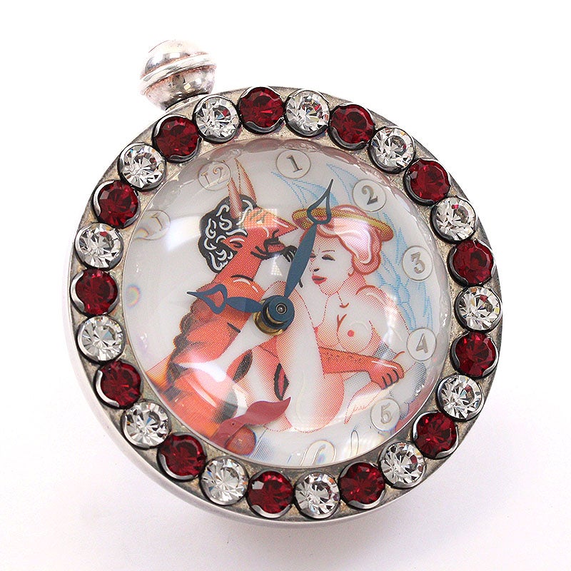 【中古】CORUM THE HOURS OF LOVE EROTIC DESK CLOCK SMALL MODEL コルム アワーズ・オブ・ラブ エロティック デスククロック スモールモデル -