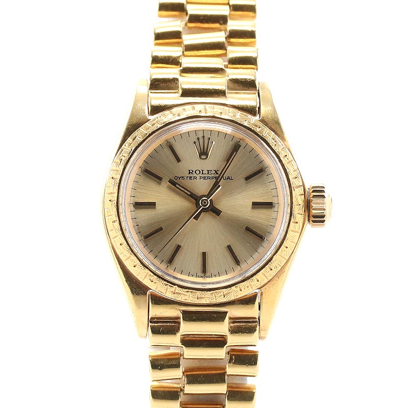 【中古】ROLEX OYSTER PERPETUAL LADY ロレックス オイスターパーペチュアル レディ 6802/8