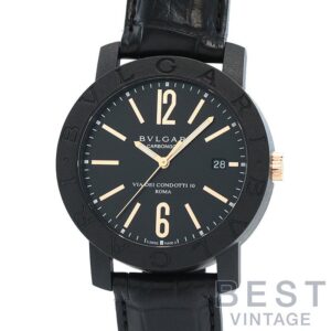 【中古】BVLGARI BVLGARI BVLGARI CARBON GOLD ROMA 40MM ブルガリ ブルガリ・ブルガリ カーボンゴールド ローマ 40MM BBP40BCGLD (BB40CL)