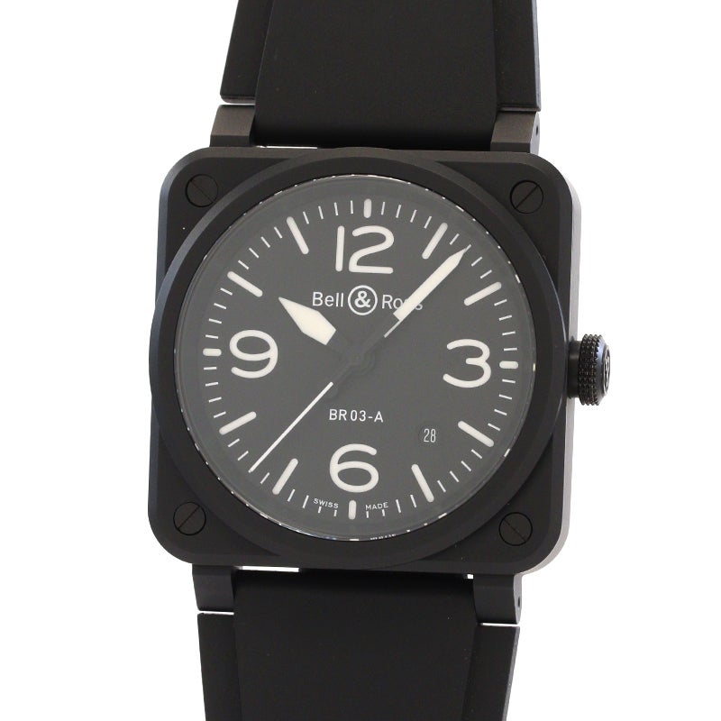 【中古】BELL & ROSS BR-03 BLACK MATTE ベル&ロス BR-03 ブラック マット BR03A-BL-CE/SRB