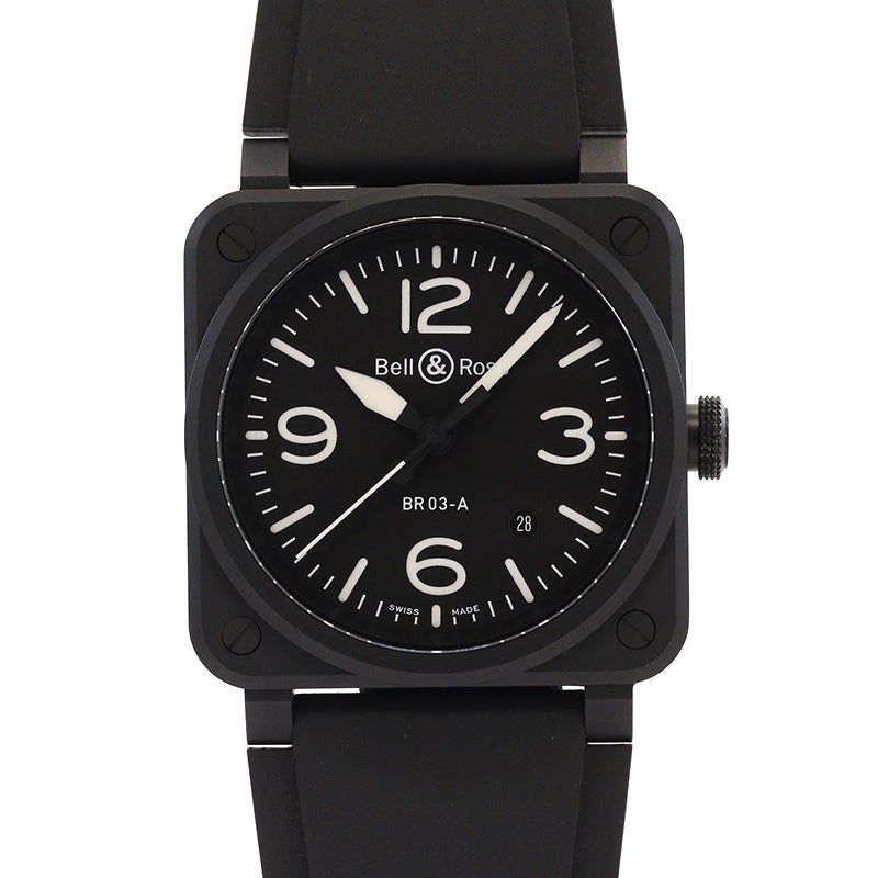 【中古】BELL & ROSS BR-03 BLACK MATTE ベル&ロス BR-03 ブラック マット BR03A-BL-CE/SRB