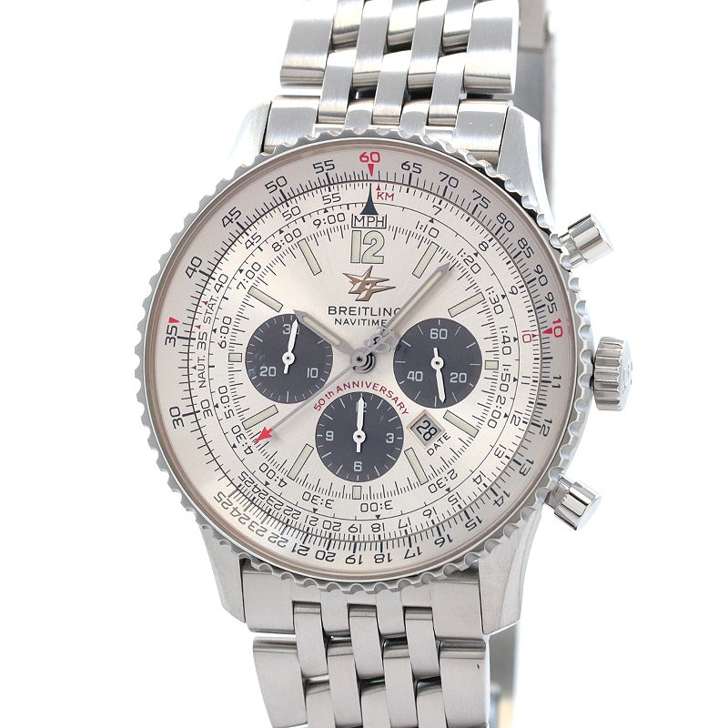 【中古】BREITLING NAVITIMER 50TH ANNIVERSARY ブライトリング ナビタイマー 50周年記念モデル A4132213/E505/741A (A412E05NP)