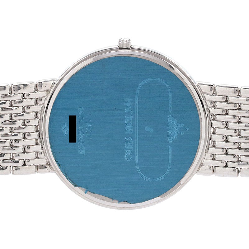 【中古】CREDOR VINTAGE ROUND QUARTZ DRESS WATCH LAPIS LAZULI DIAL クレドール ヴィンテージ ラウンド クォーツ ドレスウォッチ ラピスラズリ ダイヤル 5A74-0390