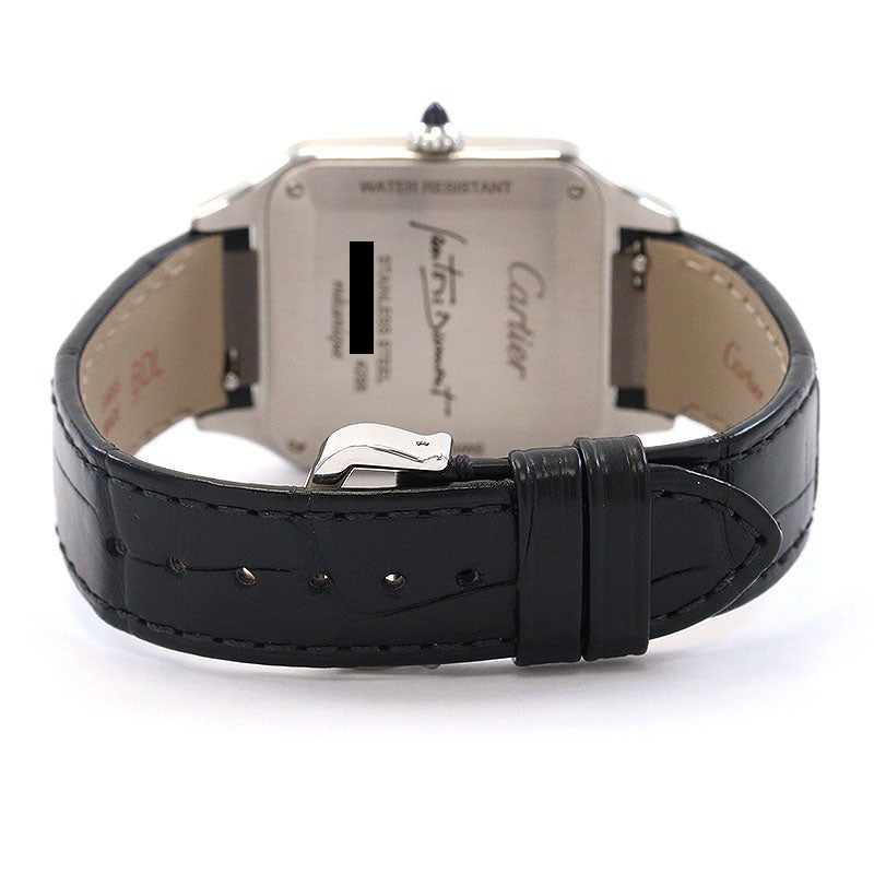 【中古】CARTIER SANTOS-DUMONT LARGE MODEL BLACK LACQUER カルティエ サントス デュモン LM ブラックラッカー WSSA0046