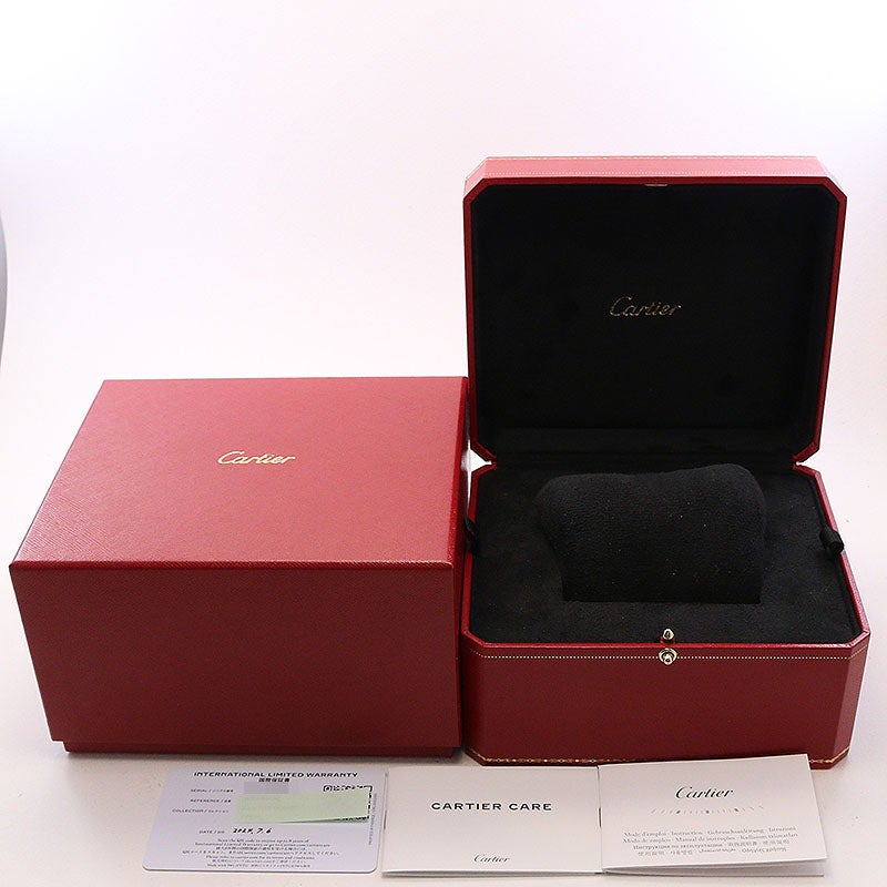 【中古】CARTIER SANTOS-DUMONT LARGE MODEL BLACK LACQUER カルティエ サントス デュモン LM ブラックラッカー WSSA0046