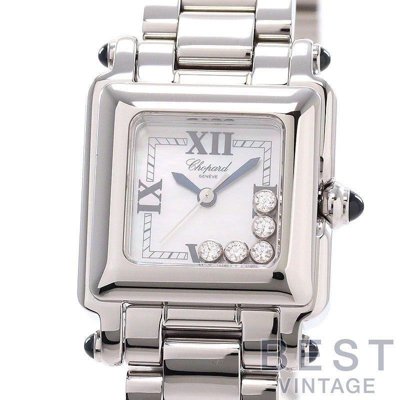 【中古】CHOPARD HAPPY SPORT SQUARE MINI ショパール ハッピースポーツ スクエア ミニ 278893-3006 (27/8893-23 / 8892)