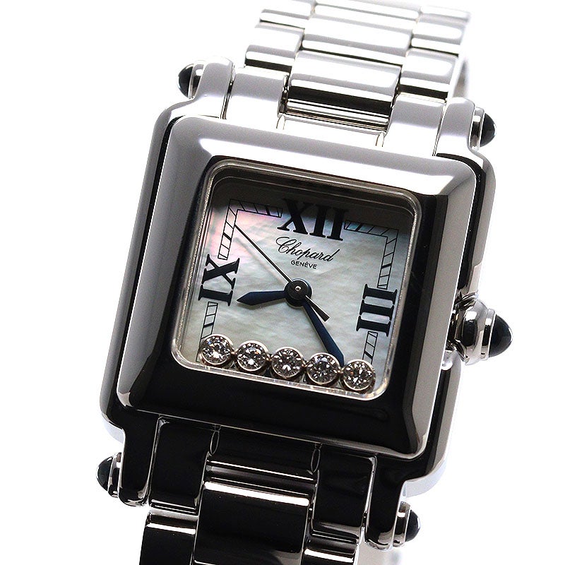 【中古】CHOPARD HAPPY SPORT SQUARE MINI ショパール ハッピースポーツ スクエア ミニ 278893-3006 (27/8893-23 / 8892)