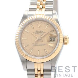 【中古】ROLEX OYSTER PERPETUAL LADY-DATEJUST 26 LINEN DIAL ロレックス オイスターパーペチュアル レディ デイトジャスト 26 リネンダイヤル M69173