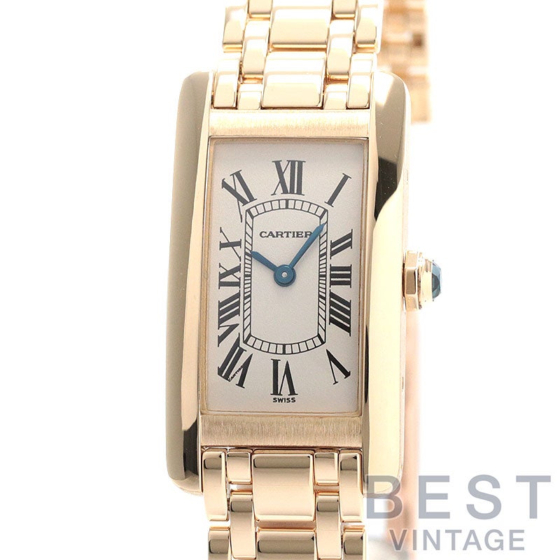 【中古】CARTIER TANK AMERICAINE SMALL MODEL カルティエ タンク アメリカン SM W26015K2