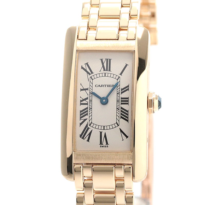 【中古】CARTIER TANK AMERICAINE SMALL MODEL カルティエ タンク アメリカン SM W26015K2