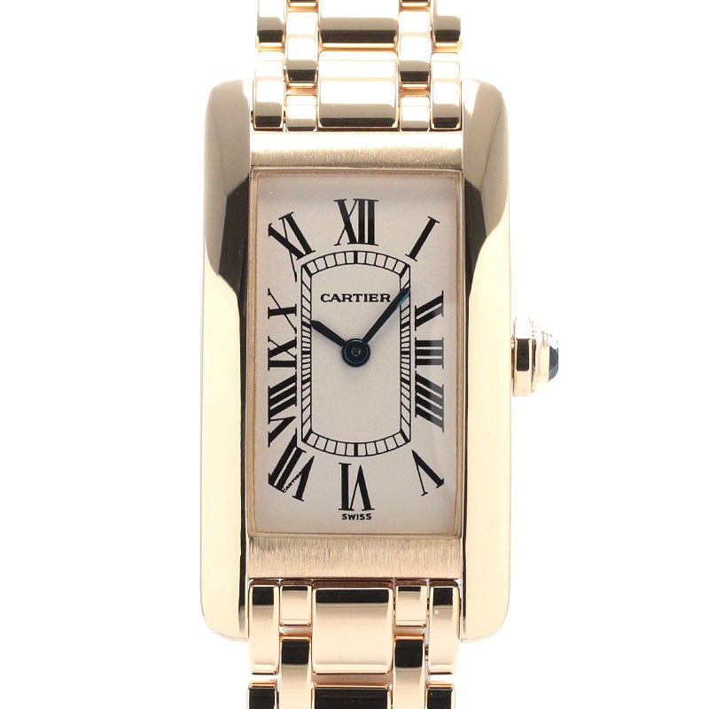 【中古】CARTIER TANK AMERICAINE SMALL MODEL カルティエ タンク アメリカン SM W26015K2