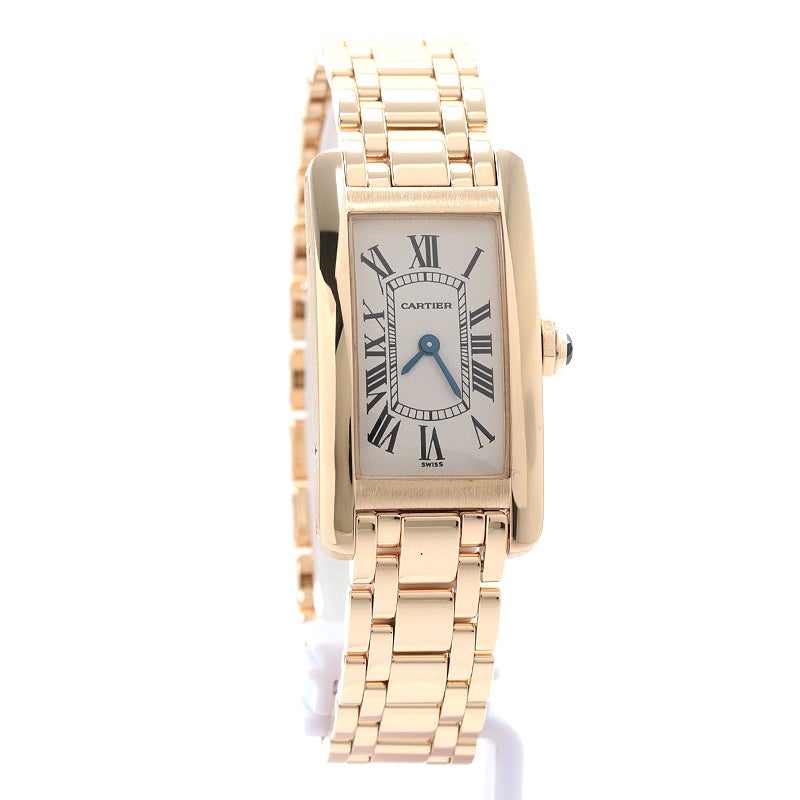 【中古】CARTIER TANK AMERICAINE SMALL MODEL カルティエ タンク アメリカン SM W26015K2