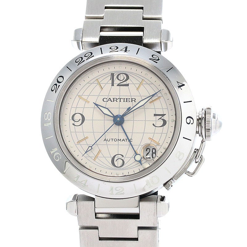 【中古】CARTIER PASHA C DE CARTIER MERIDIAN 35MM カルティエ パシャC ドゥ カルティエ メリディアン 35MM W31029M7