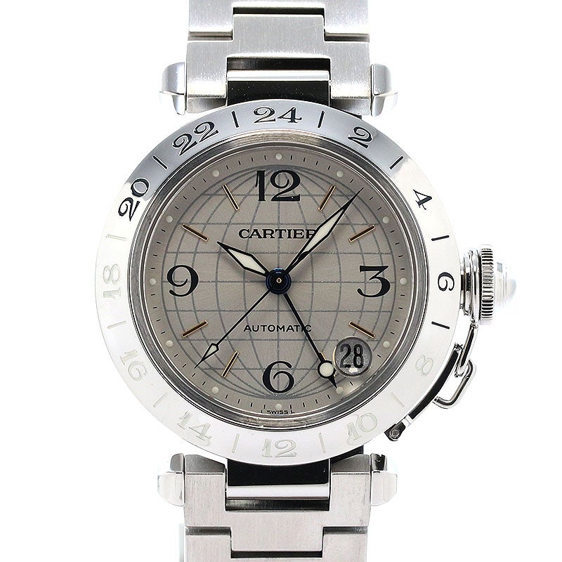 【中古】CARTIER PASHA C DE CARTIER MERIDIAN 35MM カルティエ パシャC ドゥ カルティエ メリディアン 35MM W31029M7