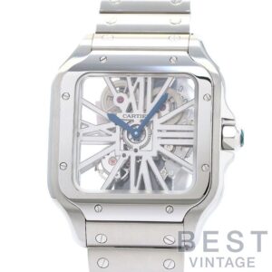 【中古】CARTIER SANTOS DE CARTIER SKELETON LARGE MODEL カルティエ サントス ドゥ カルティエ スケルトン LM WHSA0015
