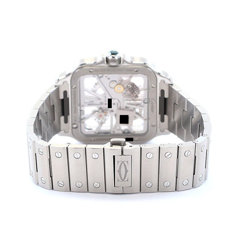【中古】CARTIER SANTOS DE CARTIER SKELETON LARGE MODEL カルティエ サントス ドゥ カルティエ スケルトン LM WHSA0015