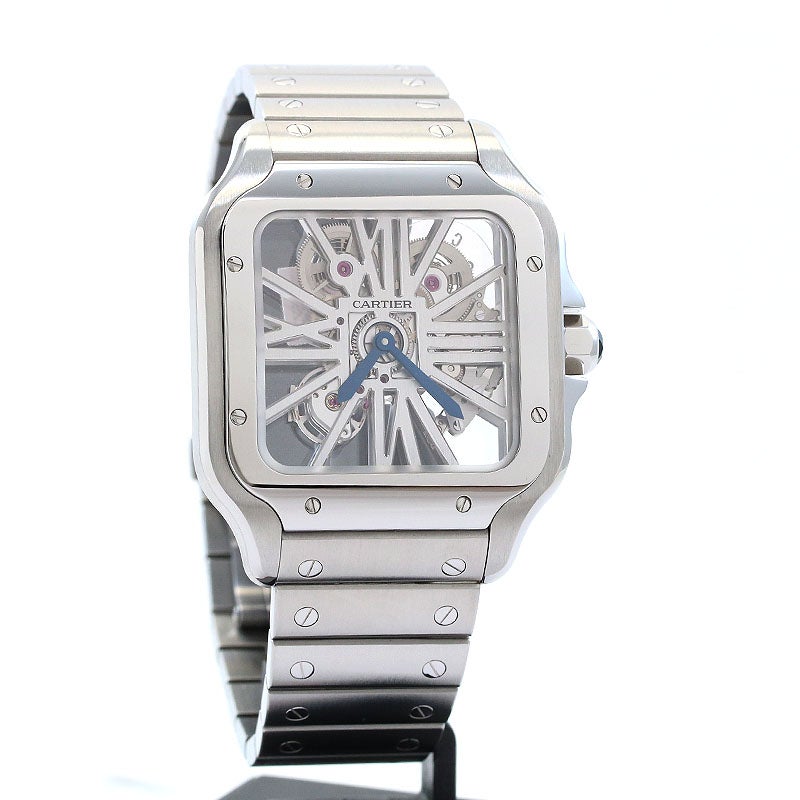 【中古】CARTIER SANTOS DE CARTIER SKELETON LARGE MODEL カルティエ サントス ドゥ カルティエ スケルトン LM WHSA0015