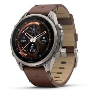 GARMIN fenix 9 Pro inReach AMOLED 47mm Ti Leather Band ガーミン フェニックス 9 プロ インリーチ アモレッド 47mm Ti レザーバンド 010-04336-80