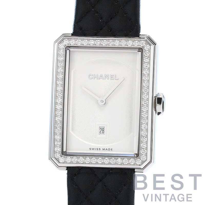 【中古】CHANEL BOY FRIEND WATCH MEDIUM VERSION シャネル ボーイフレンド ミディアムモデル H6402