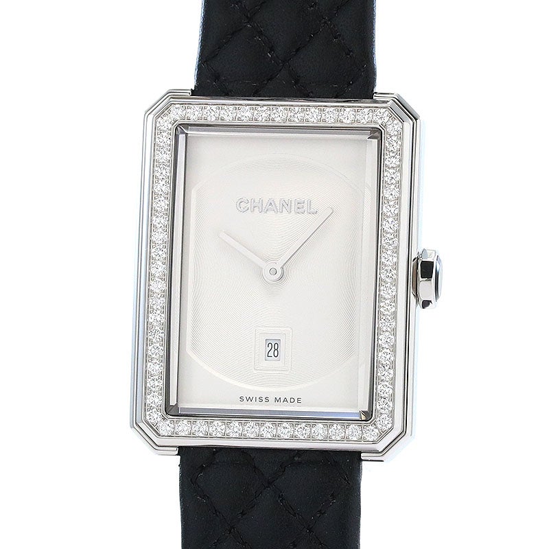 【中古】CHANEL BOY FRIEND WATCH MEDIUM VERSION シャネル ボーイフレンド ミディアムモデル H6402