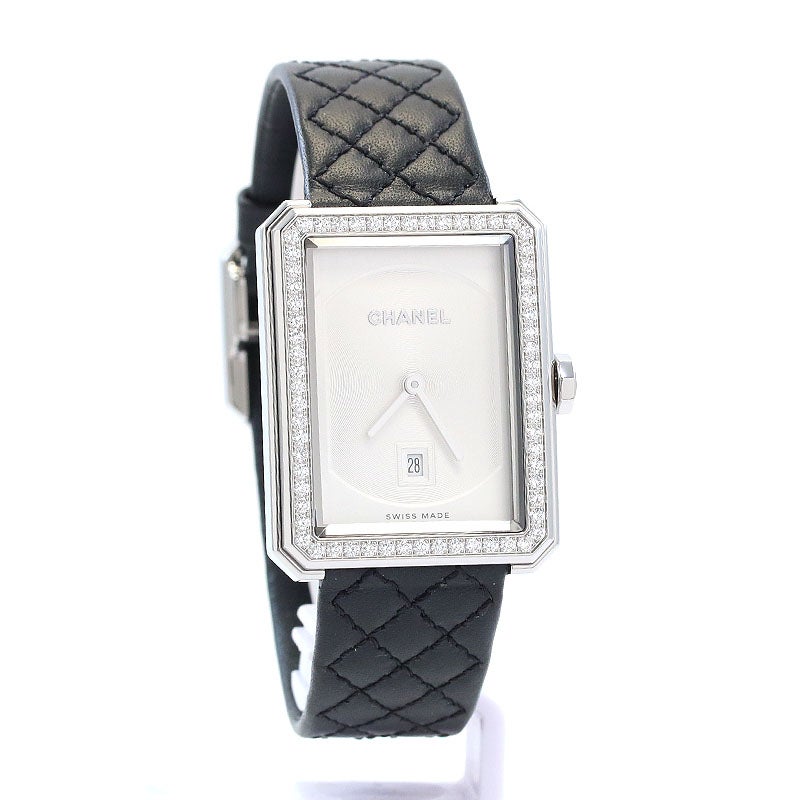 【中古】CHANEL BOY FRIEND WATCH MEDIUM VERSION シャネル ボーイフレンド ミディアムモデル H6402