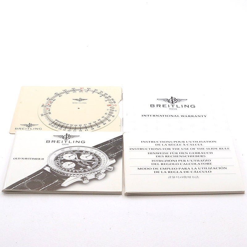 【中古】BREITLING OLD NAVITIMER II ブライトリング オールド・ナビタイマー II D1302212