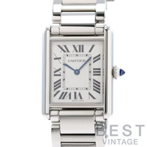 【中古】CARTIER TANK MUST SOLARBEAT LARGE MODEL カルティエ タンク マスト ソーラービート LM WSTA0092